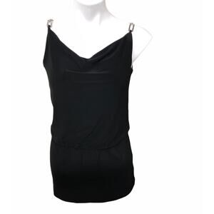 White House Black Market Tank Top Silver Metal  Chain Shoulder Strap Women’s XS